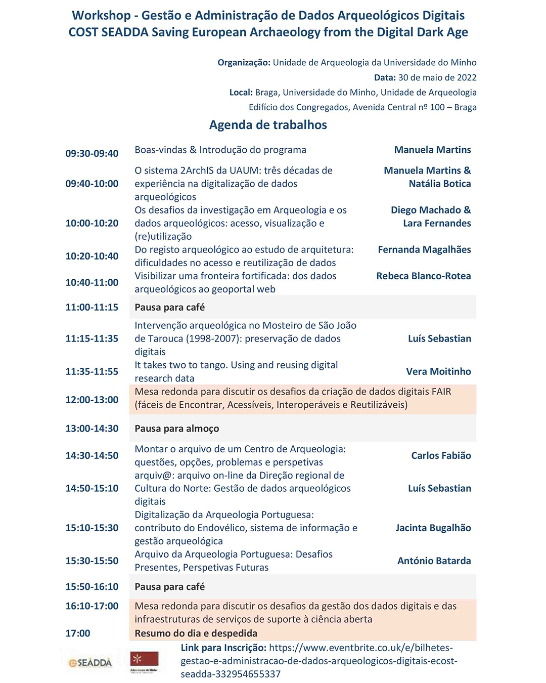 Workshop - Management and Administration of Digital Archaeological Data (COST Action SEADDA) – Open Registration image