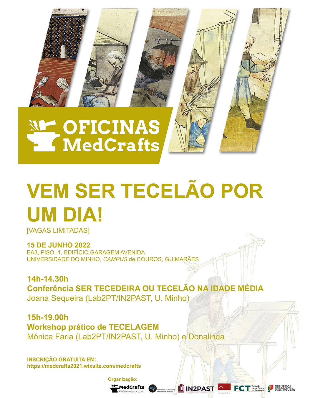MedCrafts Workshops - cycle of conferences and hands-on workshops: \"To be a Weaver in the Middle Ages" image