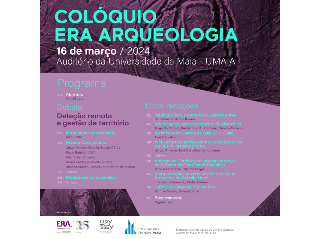 Colóquio ERA ARQUEOLOGIA “Debate: Deteção remota e gestão do território”, com participação de Rebeca Blanco-Rotea image