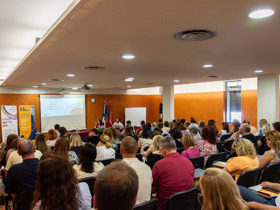 Organization and moderation by professor Hélder Lopes of an event within the scope of the UPskills project, co-financed by the European Union's Erasmus+ Program, with the participation of professor Vítor Ribeiro as guest speaker image