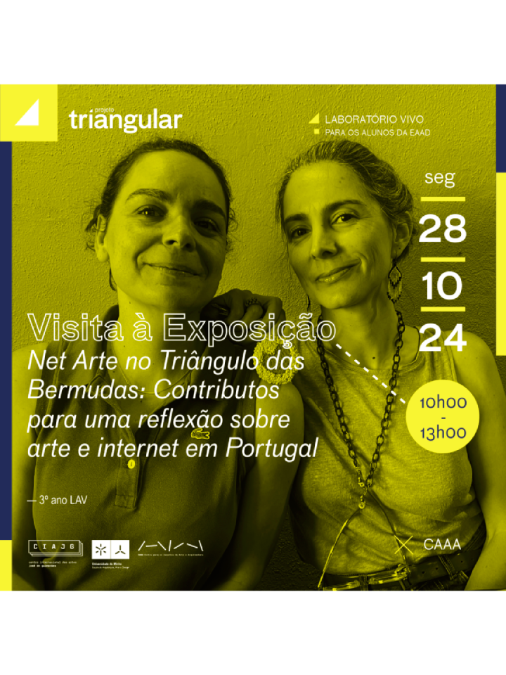 Laboratório Vivo | Visita Guiada à Exposição Net Arte no Triângulo das Bermudas: Contributos para uma reflexão sobre arte e internet em Portugal | Projeto Triangular image