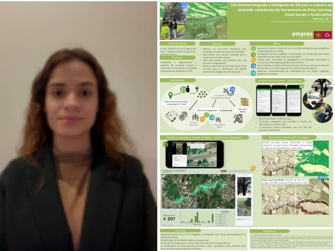 Bárbara Marques, with work supervised by integrated researcher Vítor Ribeiro, wins Young Scholar Award Portugal | Environmental Systems Research Institute - ESRI image