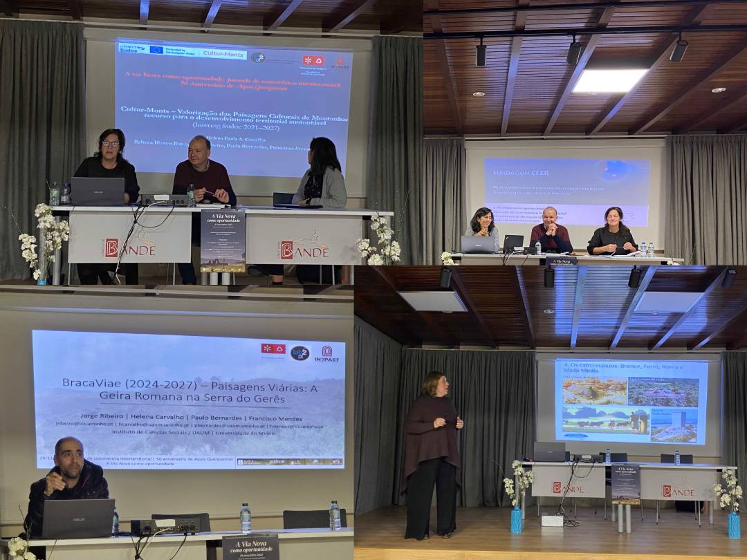 Participação dos investigadores Helena Carvalho, Rebeca Blanco-Rotea e Jorge Ribeiro na “Xornada de convivência interterritorial | 50º aniversário de Aquis Querquennis” – “A Via Nova como oportunidade”  image